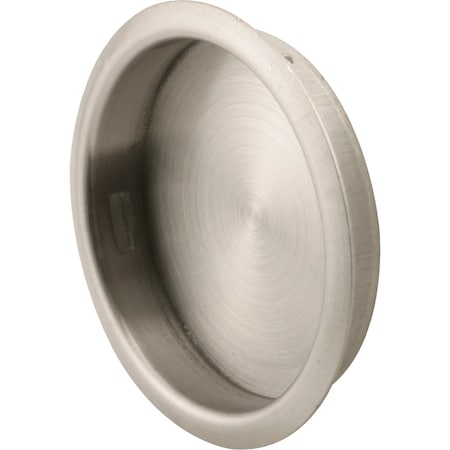 Prime-Line 1-3/4 in.2 in. Solid Brass Satin Nickel Door Finger Pull (2 Pack) N 7295